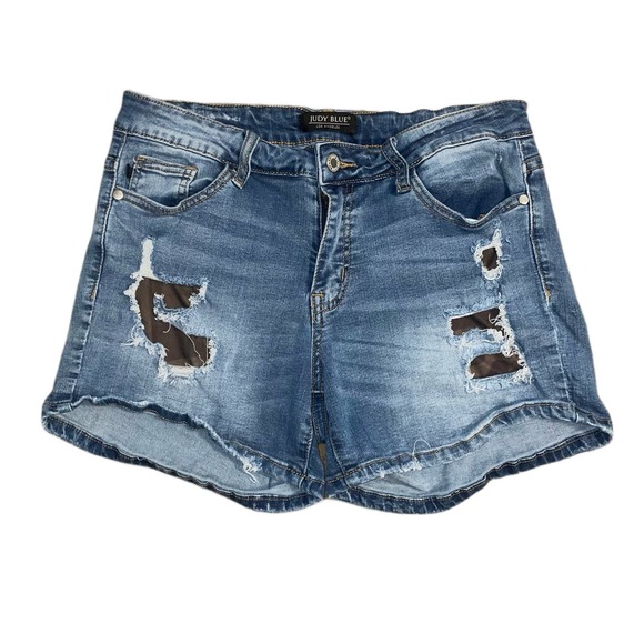 Judy Blue Pants - Judy Blue Women's Distressed Jean Shorts Size Large